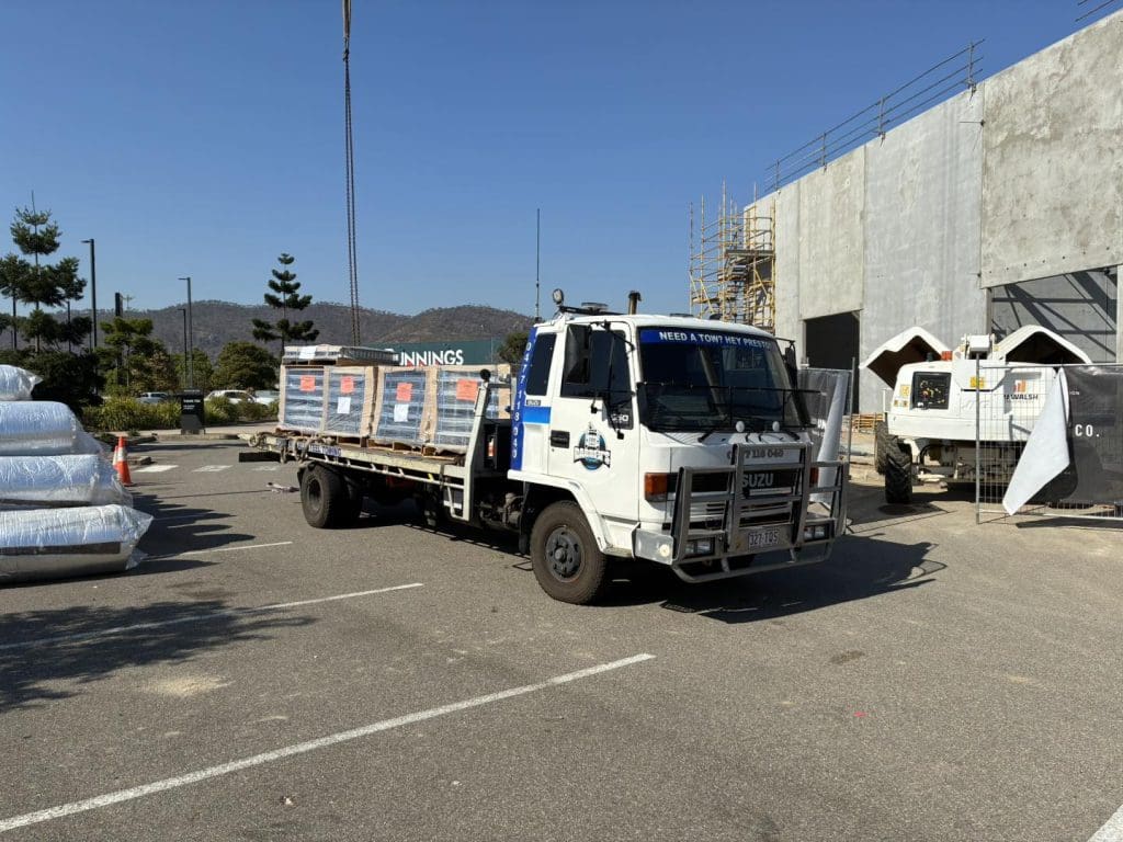 General carting service by Darren’s Towing — transporting materials in Townsville.